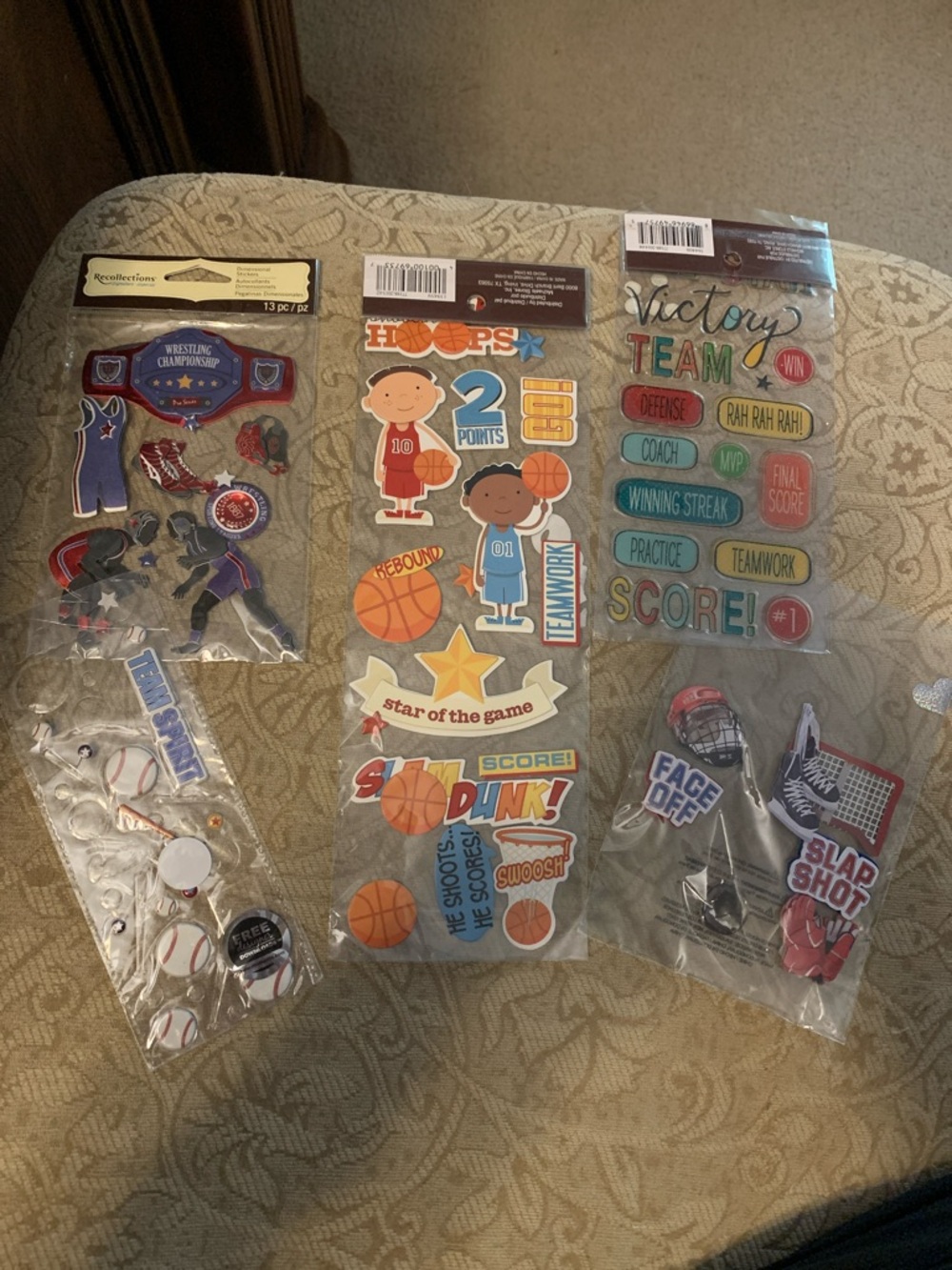 Sports Sticker Packs - Basketball, Hockey & Baseball Stickers